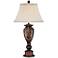 Kathy Ireland Sonnett 32 1/2" High Bronze Font Traditional Table Lamp