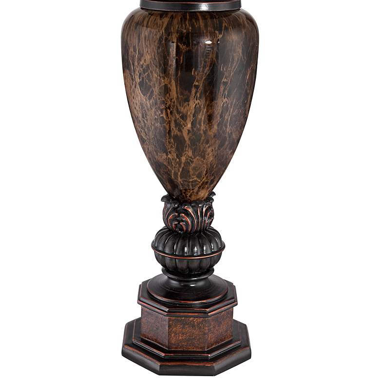 Image 3 Kathy Ireland Sonnett 32 1/2 inch High Bronze Font Traditional Table Lamp more views