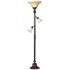 Kathy Ireland Sonnett 72" High 3-Light Torchiere Floor Lamp