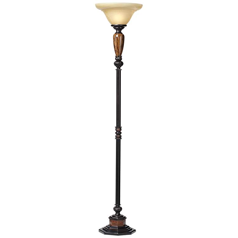 Image 6 Kathy Ireland Sonnett 72 inch High Torchiere Floor Lamp more views