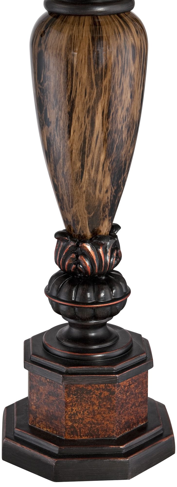 kathy ireland sonnett bronze font table lamp