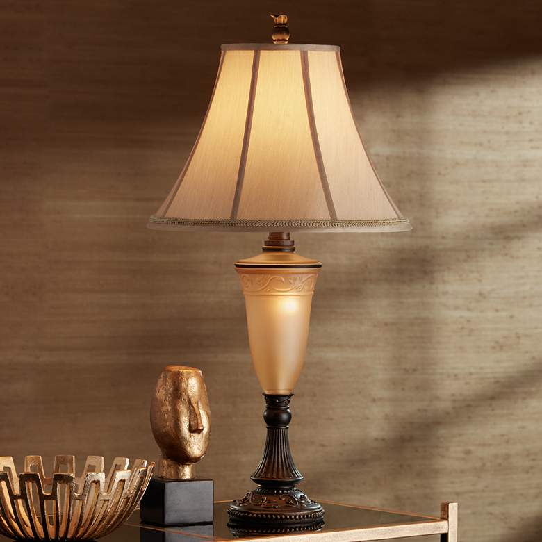 Image 3 Kathy Ireland Sorrento 30" High Glass Vase Night Light Table Lamp more views