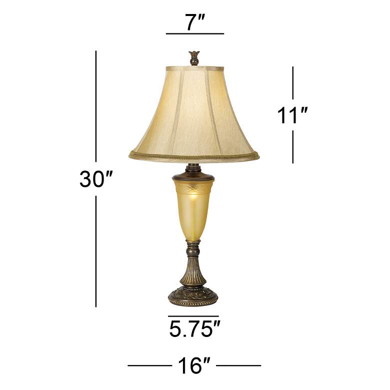 Image 6 Kathy Ireland Sorrento 30" High Glass Vase Night Light Table Lamp more views
