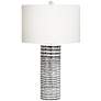 2_Kathy Ireland Southern Heritage 27" Black and White Ceramic Table Lamp