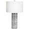 Kathy Ireland Southern Heritage 27" Black and White Ceramic Table Lamp