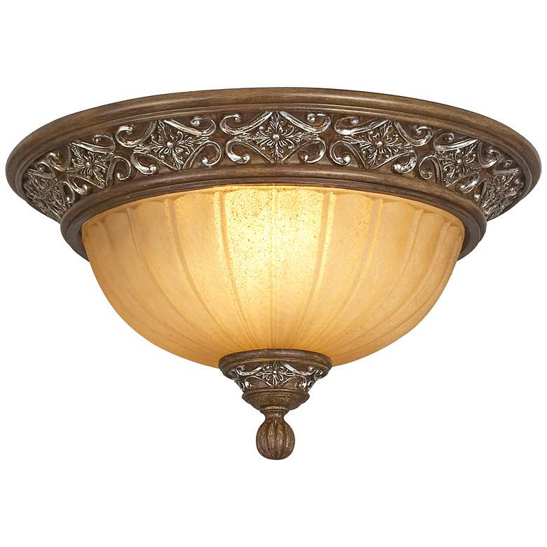 Image 4 Kathy Ireland Sterling Estate 14 inch Wide Ceiling Light Fixture more views