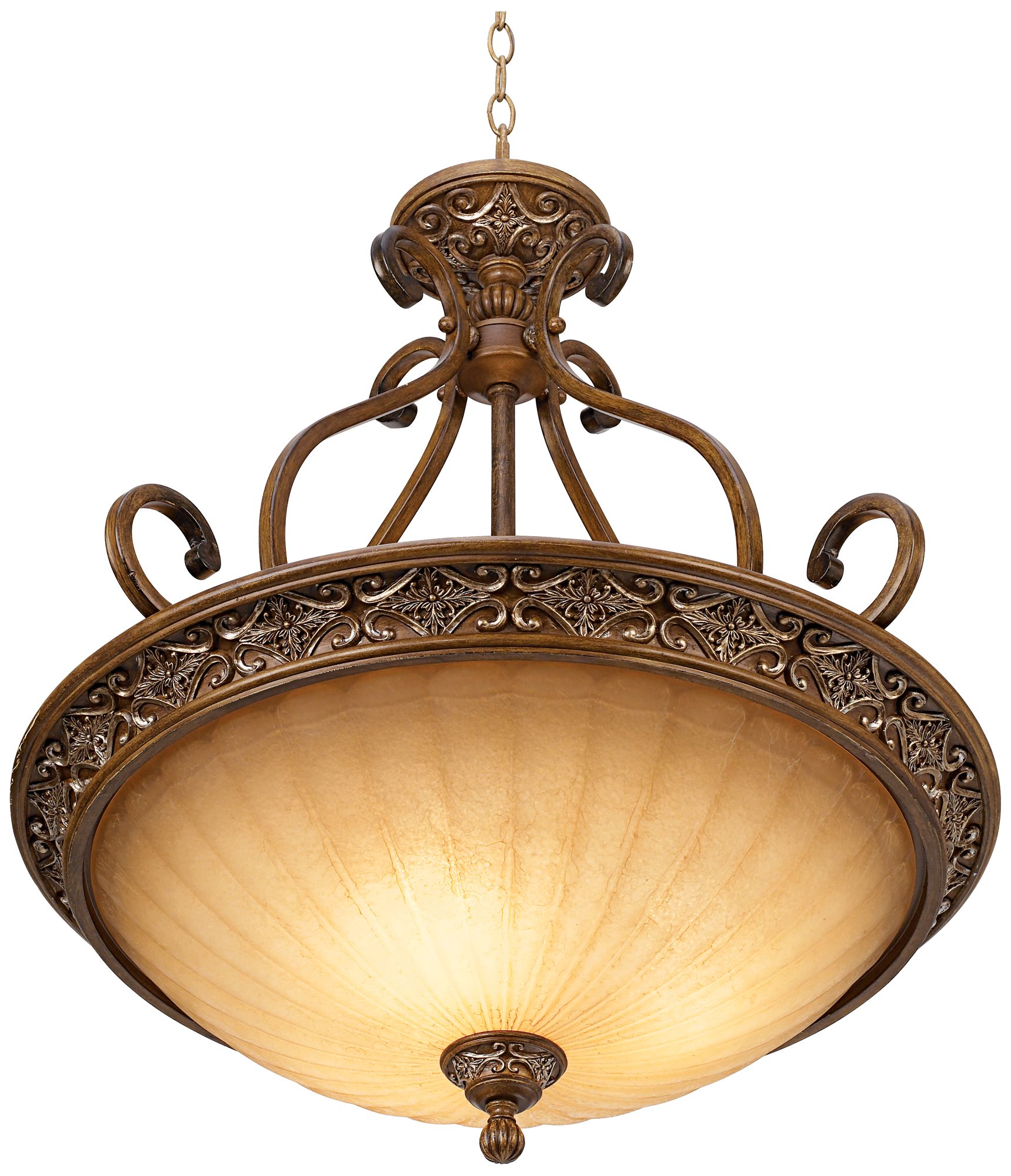 Image 6 Kathy Ireland Sterling Estate 26 1/2" Wide Glass Bowl Pendant Light more views