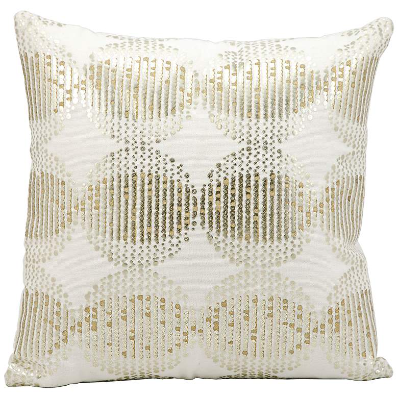 Image 1 Kathy Ireland Sunrise 16" Square White Pattern Pillow