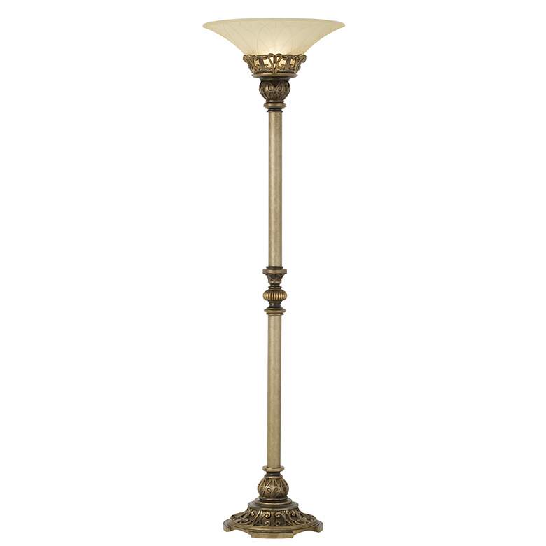 Image 2 Kathy Ireland Timeless Elegance 71" Traditional Torchiere Floor Lamp