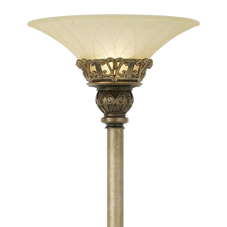 Image 3 Kathy Ireland Timeless Elegance 72 inch Traditional Torchiere Floor Lamp more views