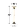 Kathy Ireland Timeless Elegance 72" Traditional Torchiere Floor Lamp