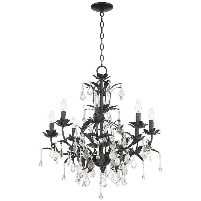 Image 7 Kathy Ireland Venezia 26 inch Wide 8-Light Traditional Crystal Chandelier more views