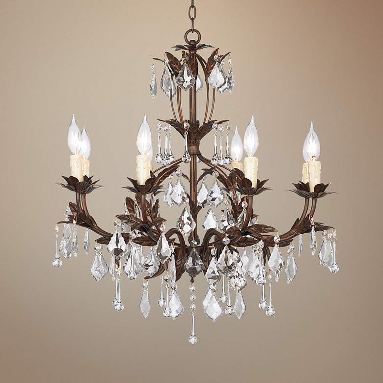 Image 1 Kathy Ireland Venezia Bronze 8-Light 26" Wide Chandelier