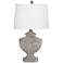 Kathy Ireland Villa Pompeii 28" Brown Weathered Gray Vase Table Lamp