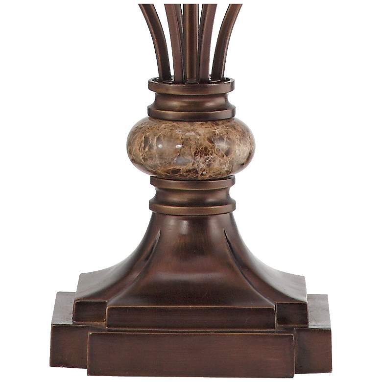 Image 5 Kathy Ireland Villa Roma Open Cage Marble Accent Table Lamp more views