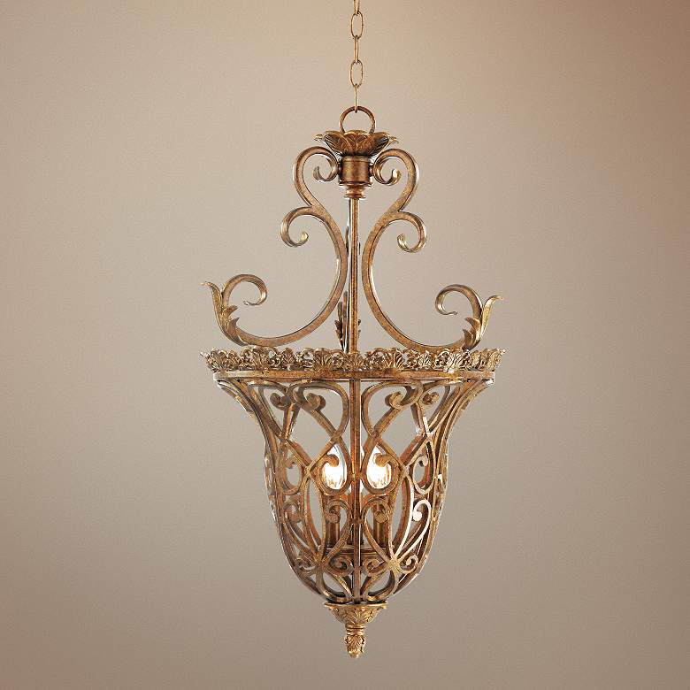 Image 1 Kathy Ireland Villa Tuscany 3 Light Foyer Chandelier