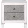 6_Katia 28" Wide Rustic Gray and White 2-Drawer Nightstand more views