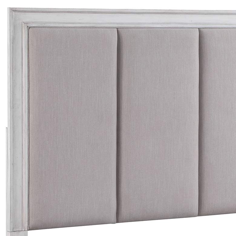 Image 4 Katia Channel Tufted Gray Fabric Queen Footboard more views