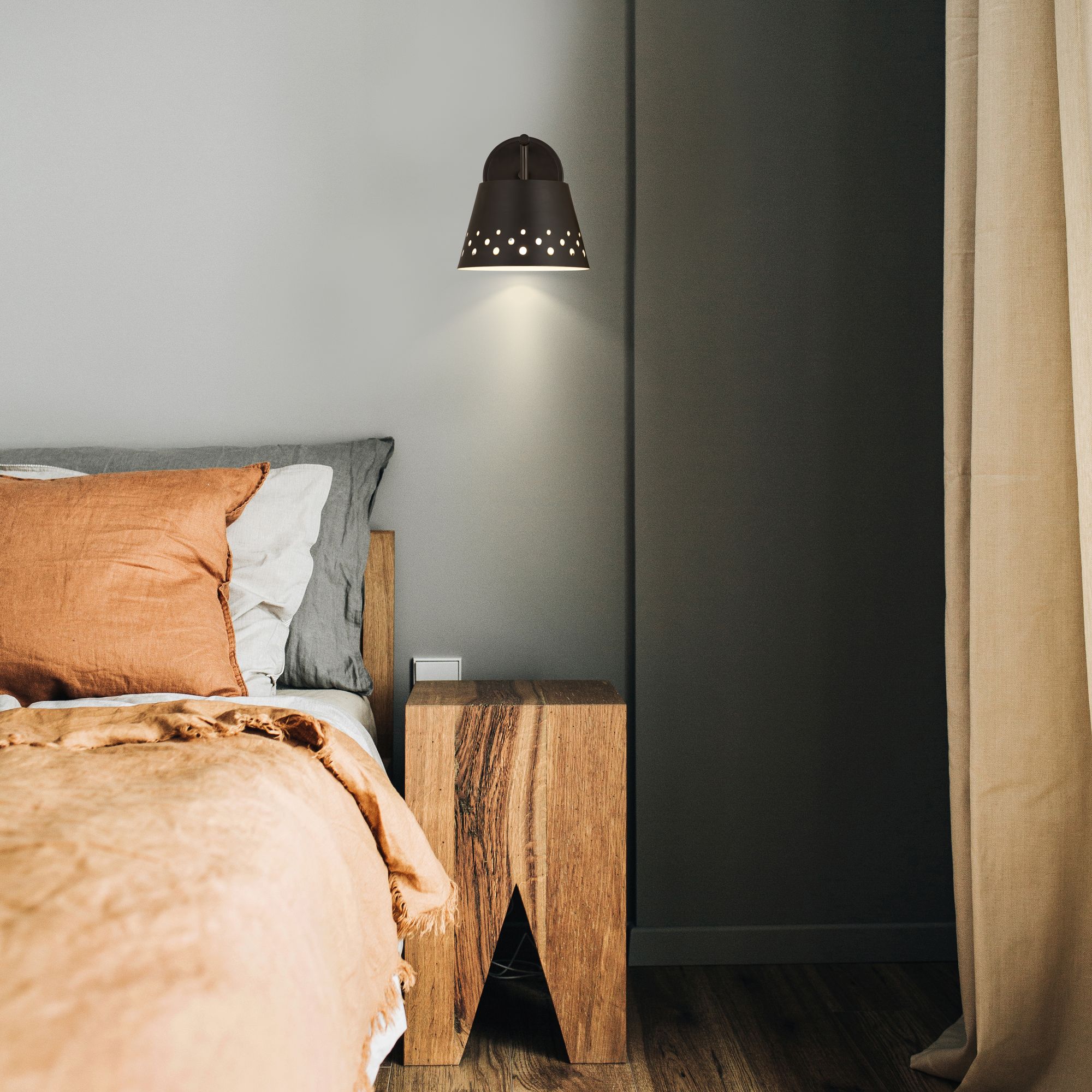 Image 4 Katie by Z-Lite Matte Black 8 inch 1 Light Wall Sconce more views