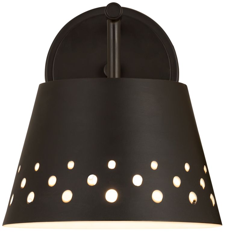 Image 5 Katie by Z-Lite Matte Black 8 inch 1 Light Wall Sconce more views