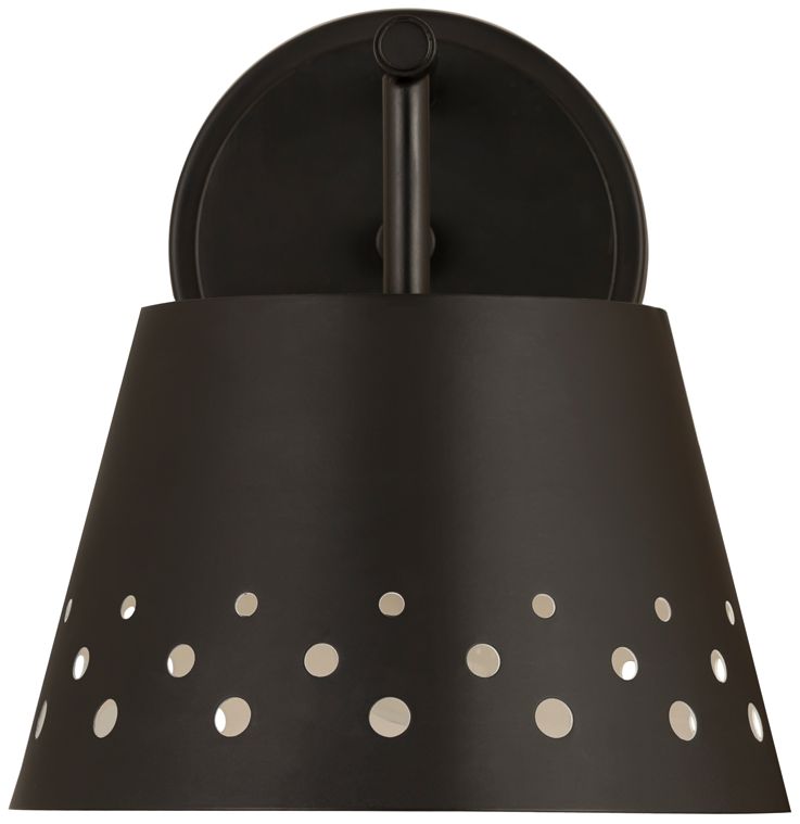 Katie by Z-Lite Matte Black 8 inch 1 Light Wall Sconce