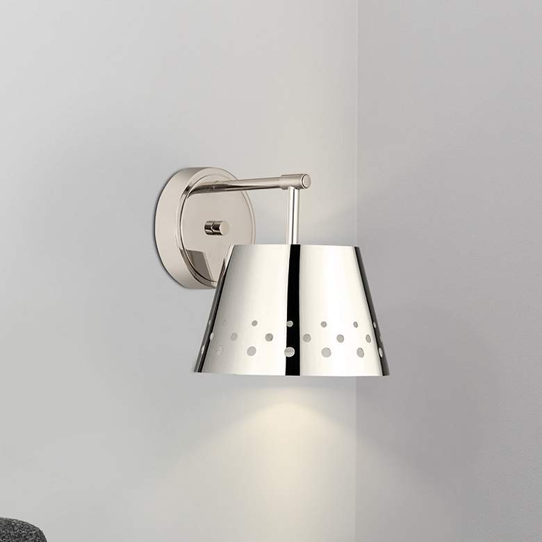 Image 1 Katie by Z-Lite Polished Nickel 1 Light Wall Sconce