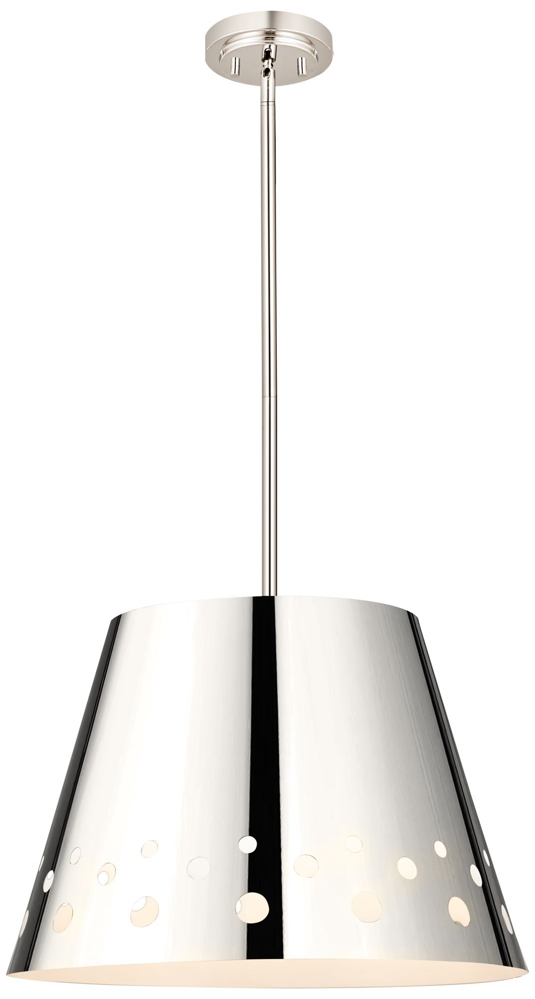 Katie by Z-Lite Polished Nickel 18 inch 1 Light Chandelier