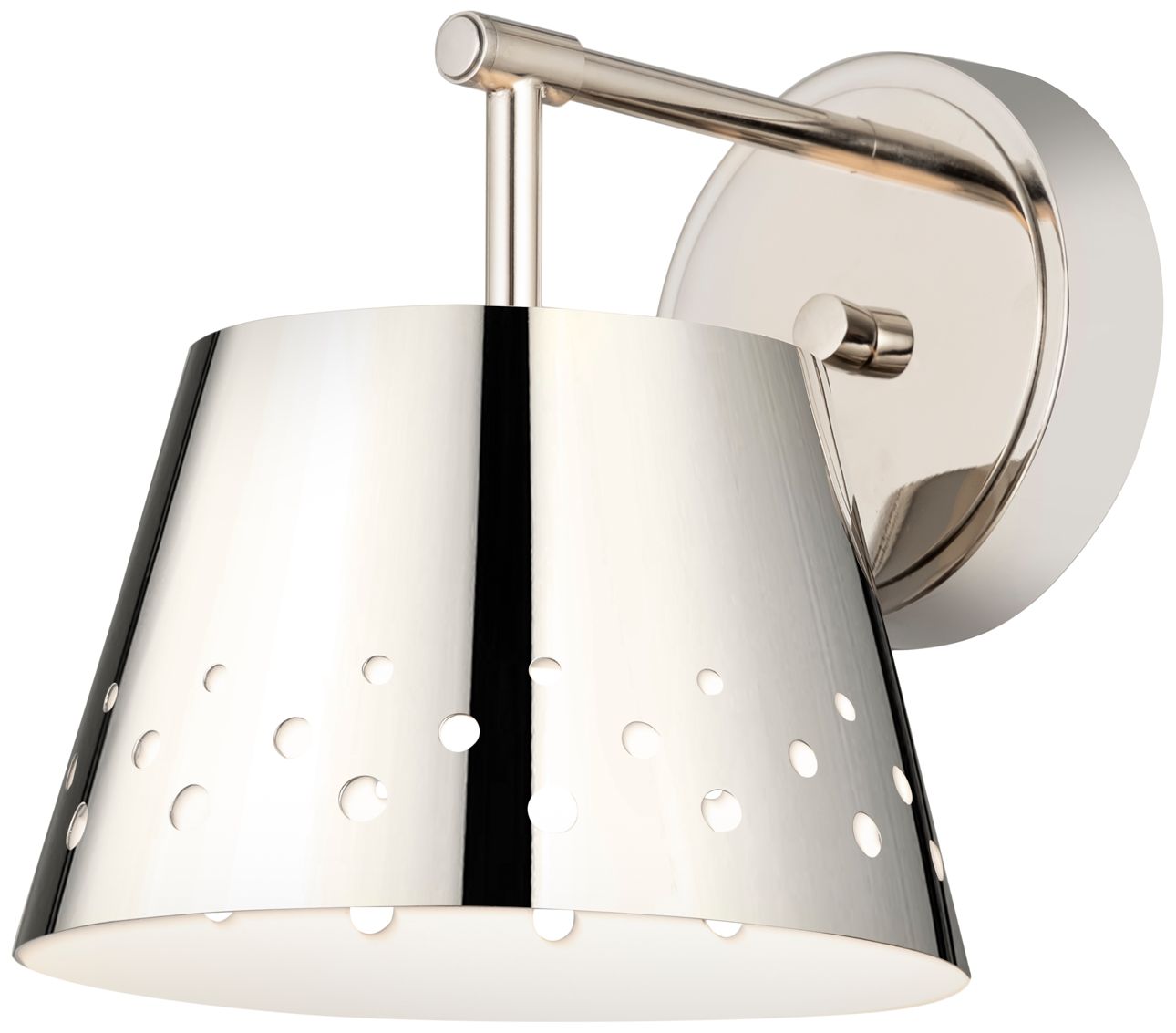 Image 2 Katie by Z-Lite Polished Nickel 8 inch 1 Light Wall Sconce