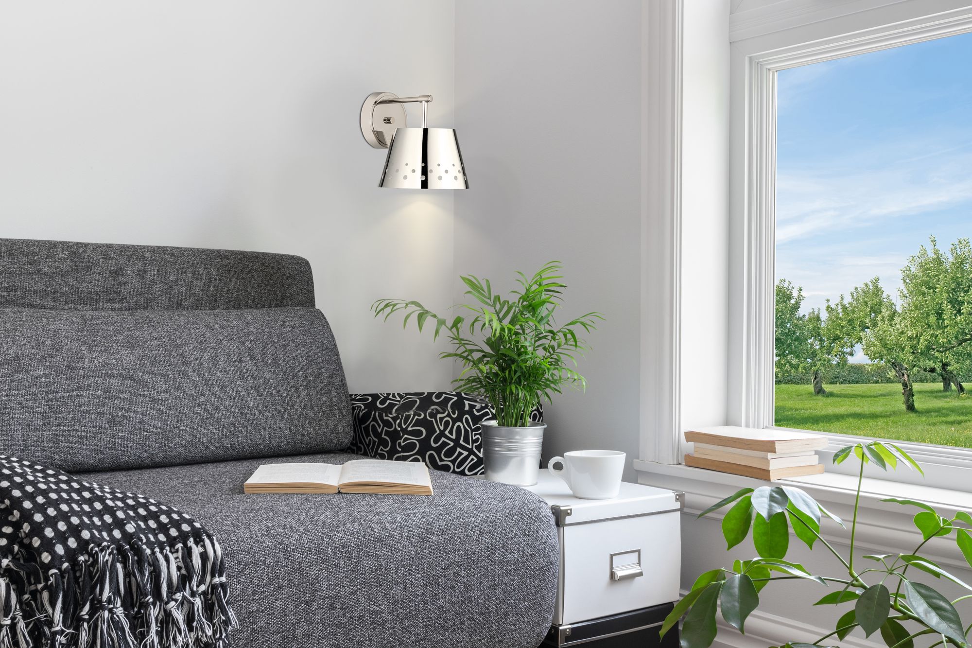 Image 3 Katie by Z-Lite Polished Nickel 8 inch 1 Light Wall Sconce more views