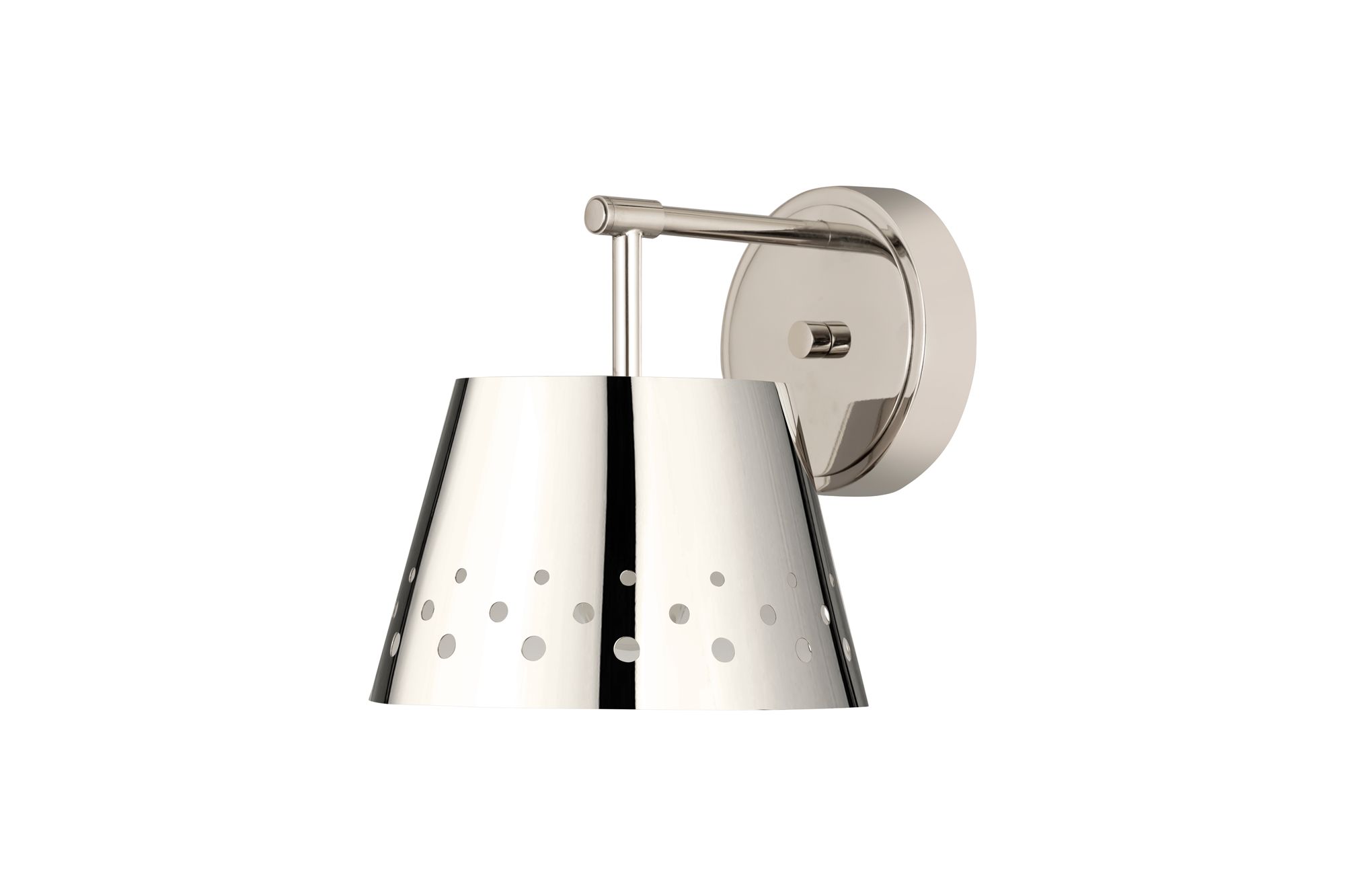 Katie by Z-Lite Polished Nickel 8 inch 1 Light Wall Sconce