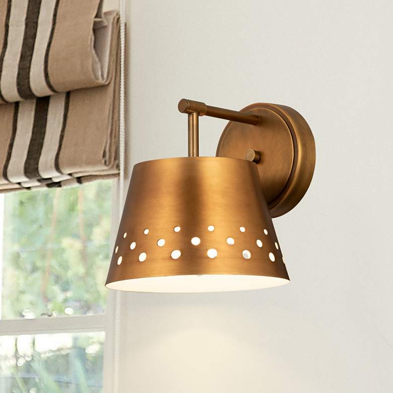 Image 1 Katie by Z-Lite Rubbed Brass 1 Light Wall Sconce
