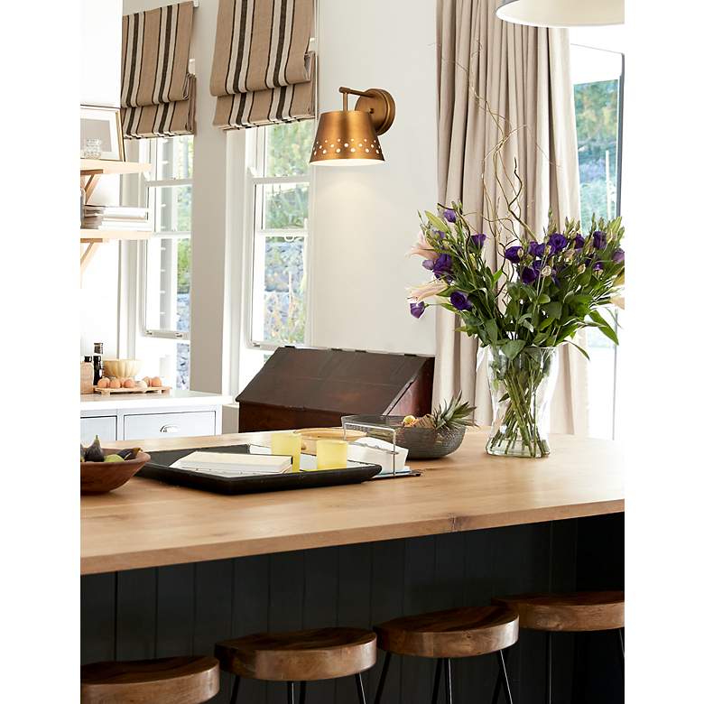 Image 3 Katie by Z-Lite Rubbed Brass 1 Light Wall Sconce more views