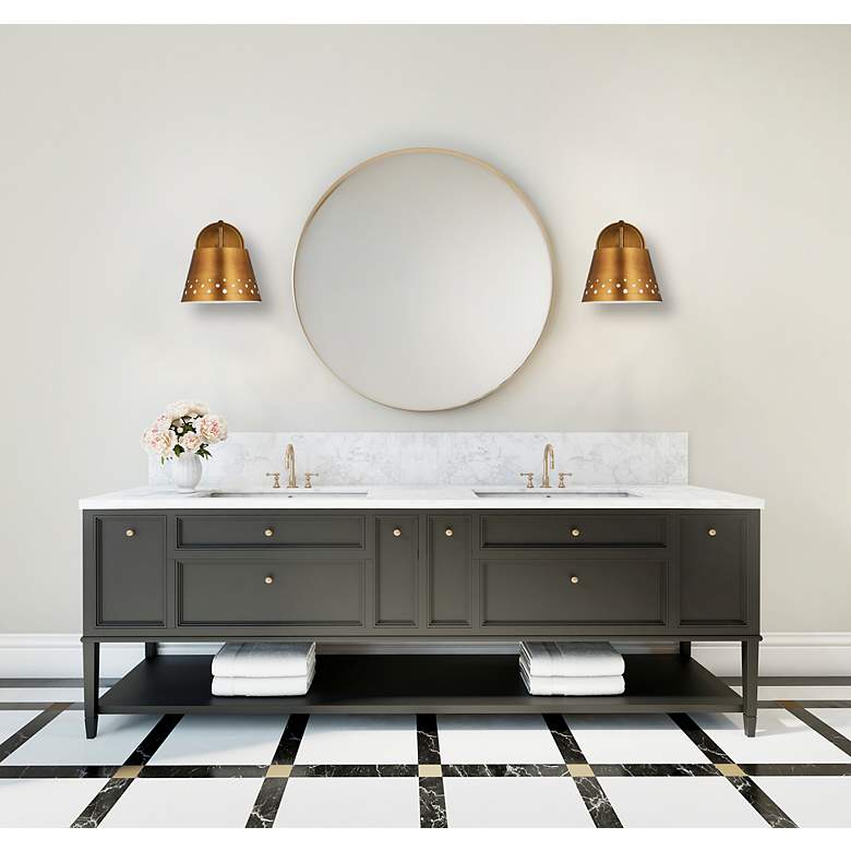 Image 4 Katie by Z-Lite Rubbed Brass 1 Light Wall Sconce more views