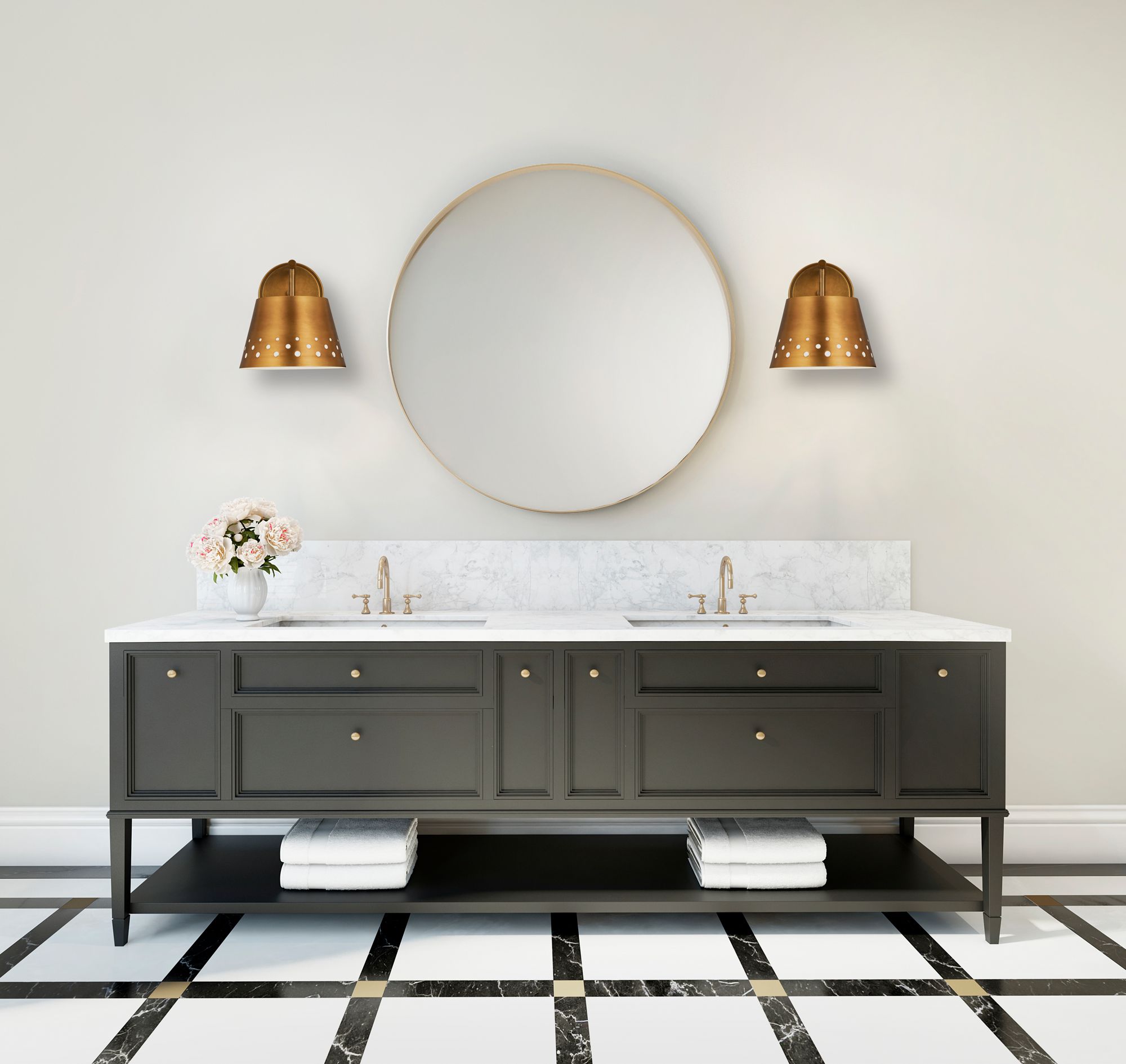 Image 4 Katie by Z-Lite Rubbed Brass 8 inch 1 Light Wall Sconce more views