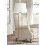 Katie Time-Worn Brass and Saddle Leather LED Floor Lamp by Ralph Lauren
