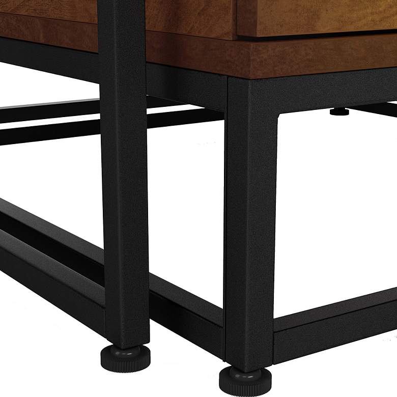 Image 6 Katmandu Birch Nutmeg 1-Drawer 2-Piece Nesting Tables Set more views