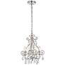2_Kato 12 1/2" Wide Chrome and Clear Crystal 4-Light Pendant