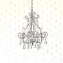 1_Kato 12 1/2" Wide Chrome and Clear Crystal 4-Light Pendant