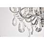 6_Kato 12 1/2" Wide Chrome and Clear Crystal 4-Light Pendant more views