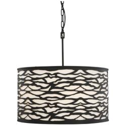 Kato 16.25" High Black Pendant Light