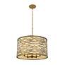 2_Kato 16.25" High Gold Pendant Light more views