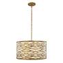 4_Kato 16.25" High Gold Pendant Light more views