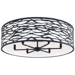 Kato 6-Lt Semi-Flush/Pendant - Carbon