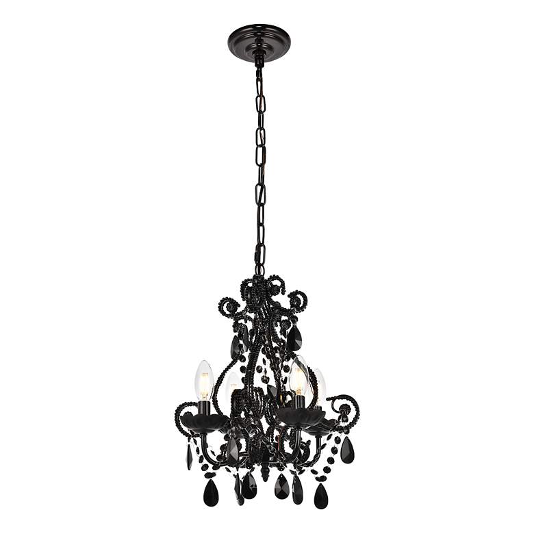 Image 5 Kato Collection Pendant D12.6 H16.3 Lt:4 Polished Black Finish more views