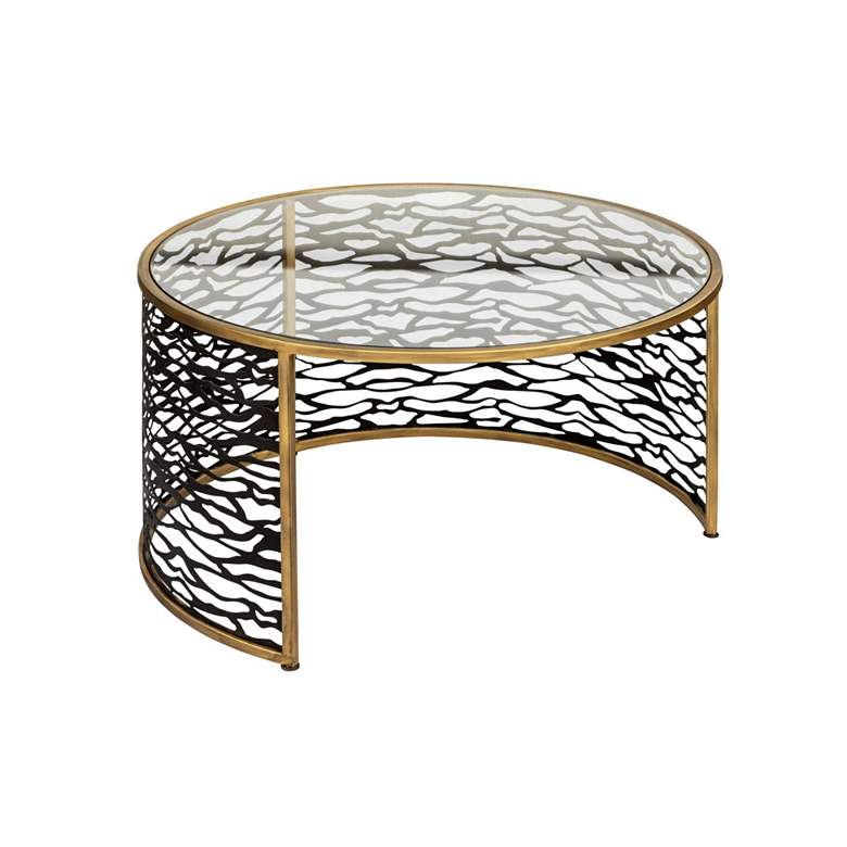 Image 7 Kato Nesting Coffee Table and Ottoman - Havana Gold/Carbon more views