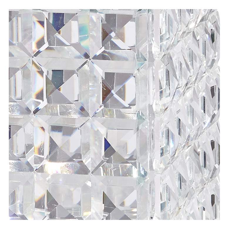 Image 3 Katrina 5 1/4 inch High Faceted Clear Glass Crystal Jewelry Box more views