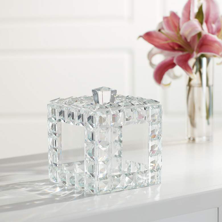 Image 1 Katrina Clear Crystal Openwork Jewelry Box