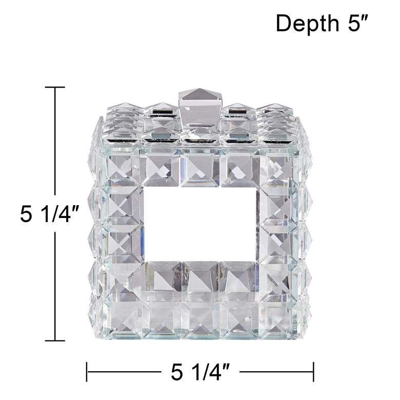 Image 6 Katrina Clear Crystal Openwork Jewelry Box more views
