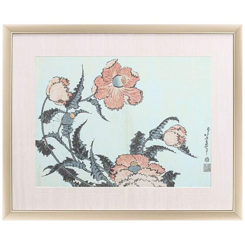 Image 3 Katsushika Floral I 32 inch Wide Printed Framed Wall Art