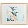 Katsushika Floral II 32" Wide Printed Framed Wall Art in scene